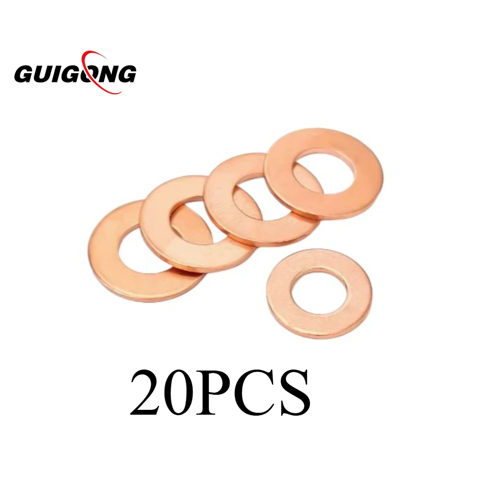 

GUIGONG 20 шт. 1*24*15 мм 09G прокладка планеты коробки передач медная шайба для VW Skoda