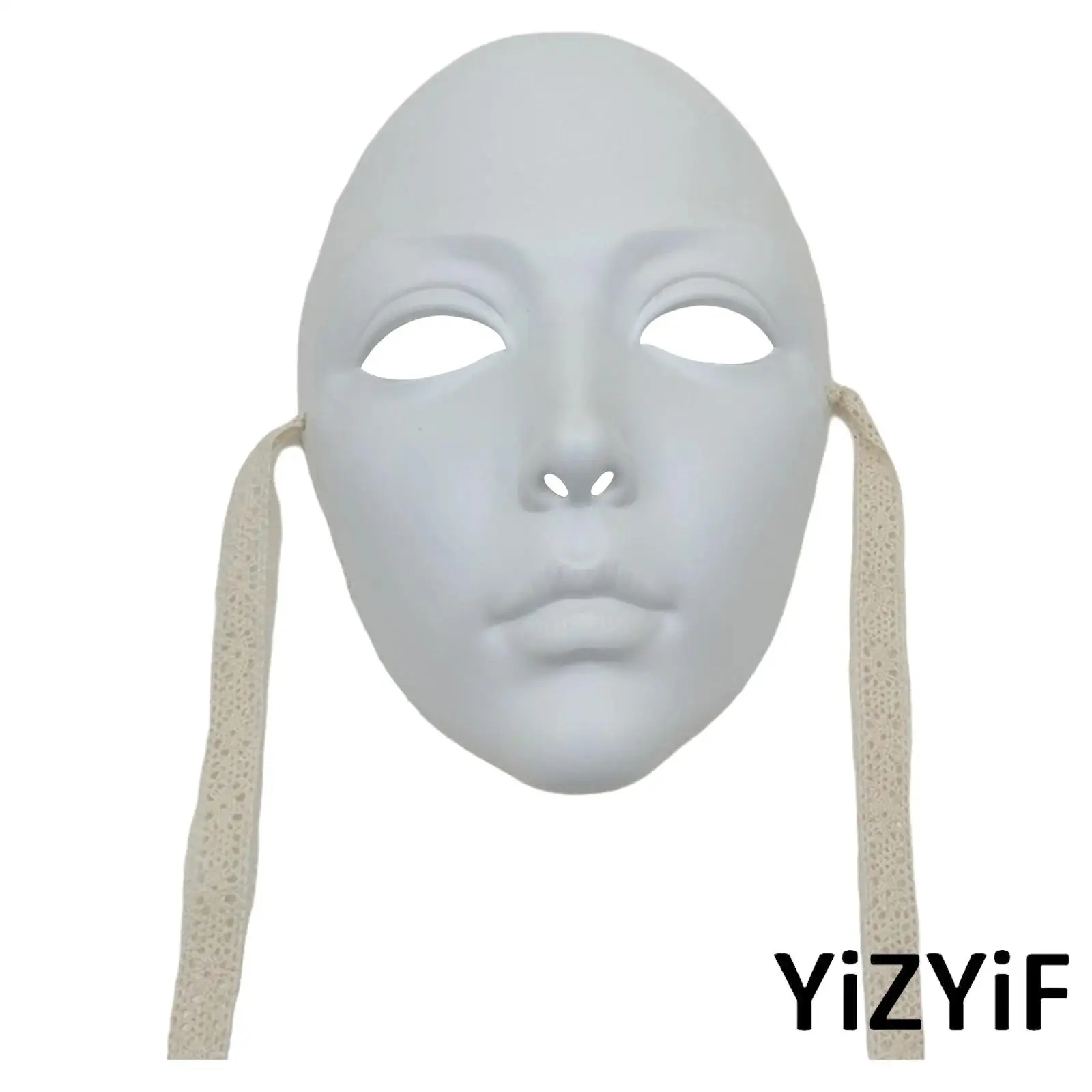 

Halloween Ghost Cosplay 1Pc Unisex Men WomenPlastic Visible Self-tied Strap Easter Costume Mask Party Prop for Ball Masquerade