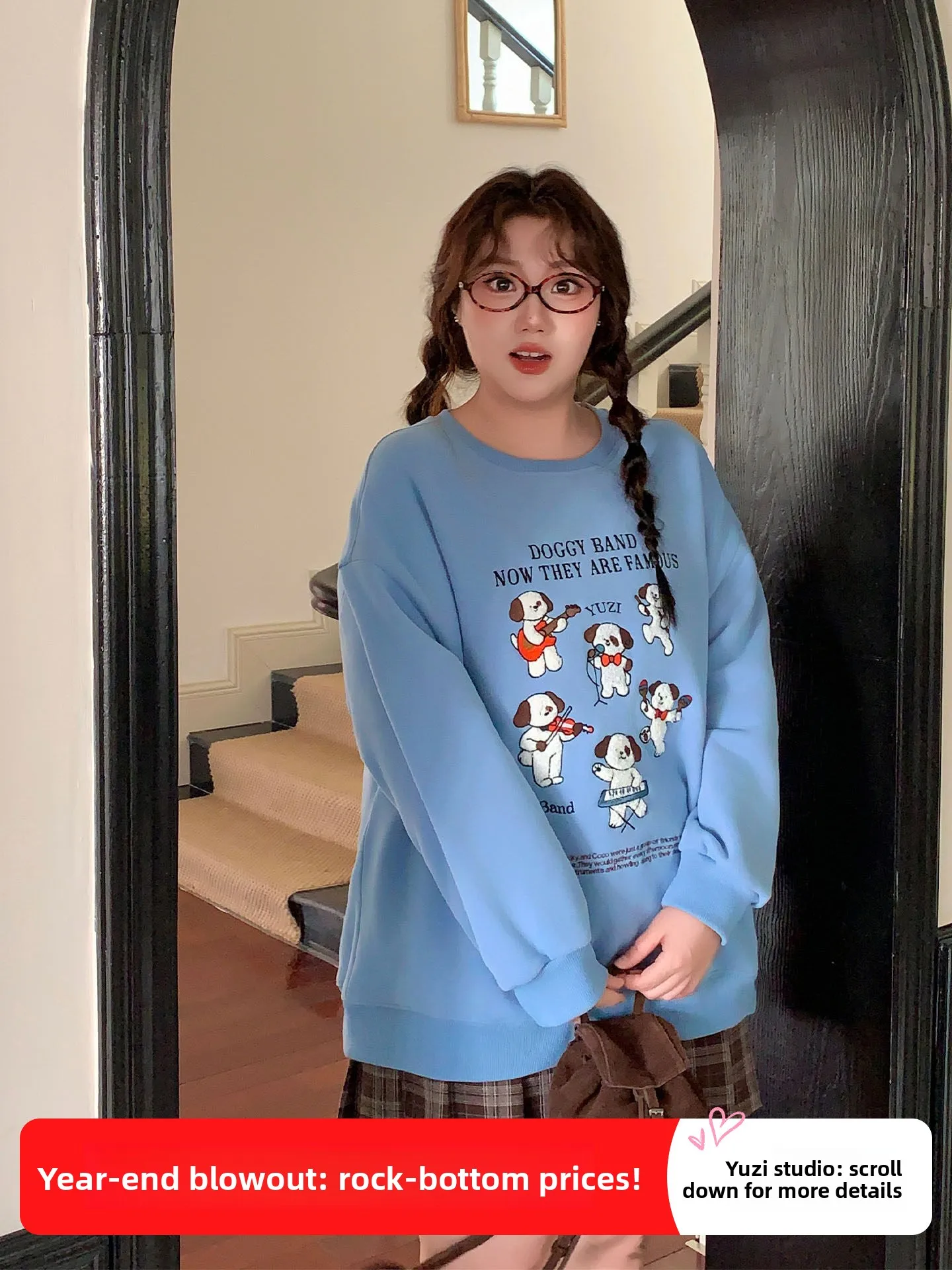 

Толстовка с вышивкой Thiened, свободная оulder Sve round Ne Cute Sle, женская одежда больших размеров, осень-зима, хлопок...