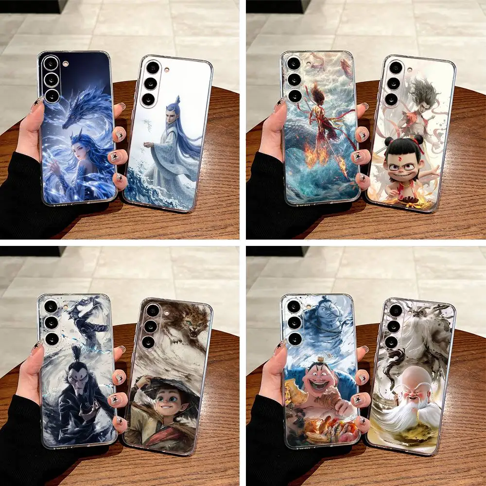 H-O-T-Ne-zha Clear Phone Case for Samsung Galaxy A71, A70, A52, A51, A40, A30