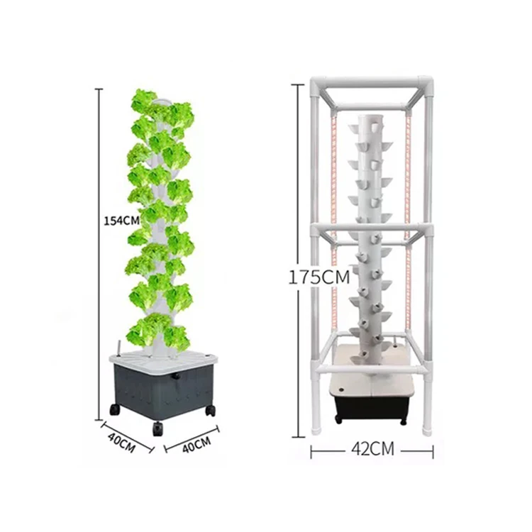 2023 Grow Light Hydroponic Indoor Plant Vertical Tower Growing Systems Column Hydroponic hydroponics system kits