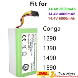 100% Neue 14.4v 12800mAh Li-Ion Akku Für Cecotec Conga 1290 1390 1490 1590 Staubsauger Genio Deluxe 370 Gutrend Echo 520