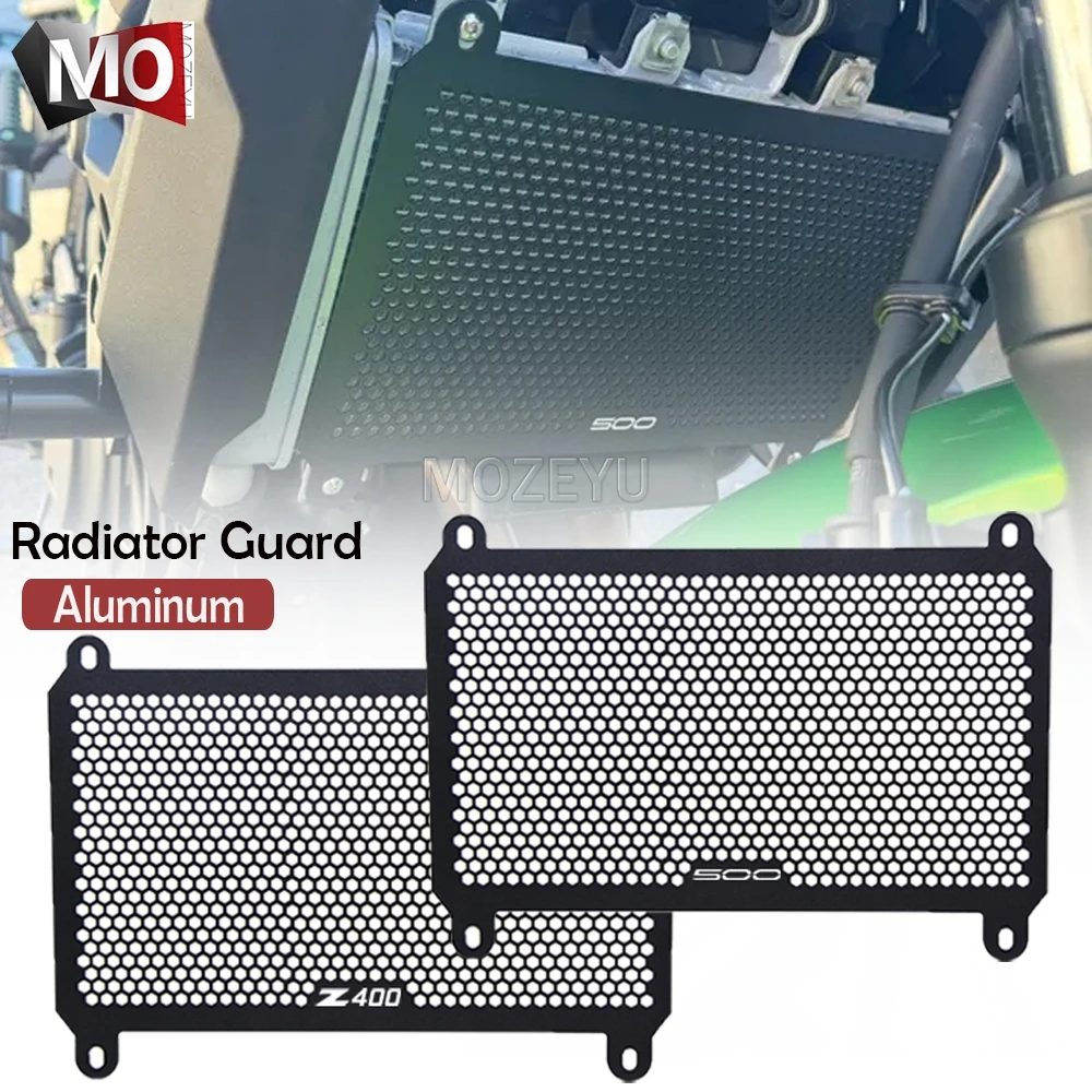 

Radiator Grille Guard Cover Protect For Kawasaki Ninja 500 Z500 SE ABS Eliminator 400 450 2024 2025 2026 Z400 Ninja400 2018-2024