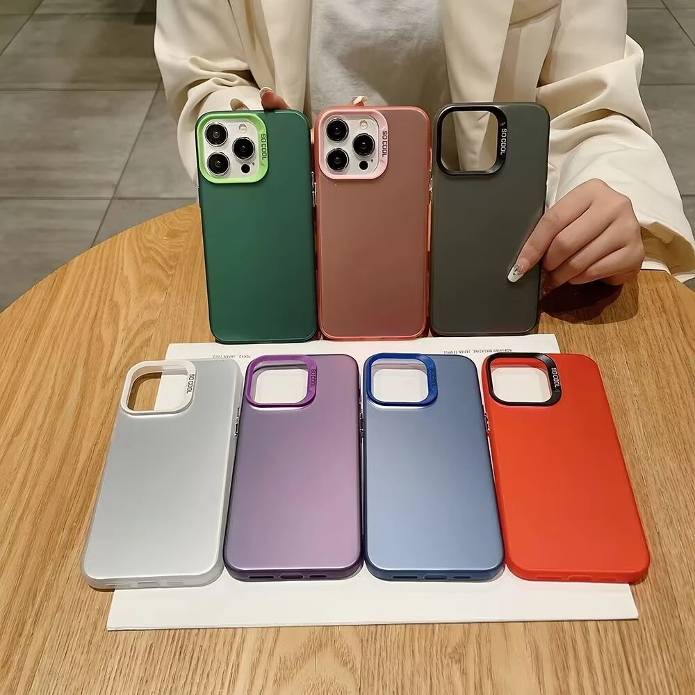 Retro trend Colored Silver Trendy Phone Case for IPhone 15 14 13 12 Pro Max 11 2024 Fashion couple