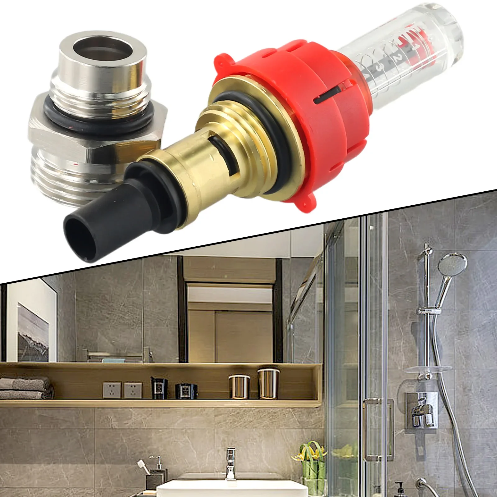 Imagem -06 - Regulador do Medidor de Fluxo para Água Radiante Abs Durável e Acessório de Latão Refrigeração e ar Dn25 Dispositivo Novo
