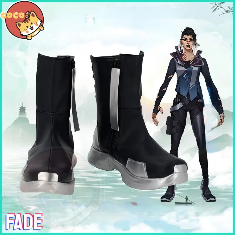 

CoCos Game Valorant Fade Cosplay Shoes Game Valorant Cosplay Hazal Eyletmez Cosplay Boots Unisex Role Play Any Size Shoes