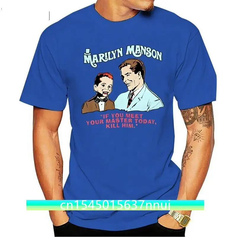 Marilyn Manson Vintage 1995 Shirt Meet Your Master reprint Comfortable t shirt Casual Short Sleeve Print tees cheap wholesale