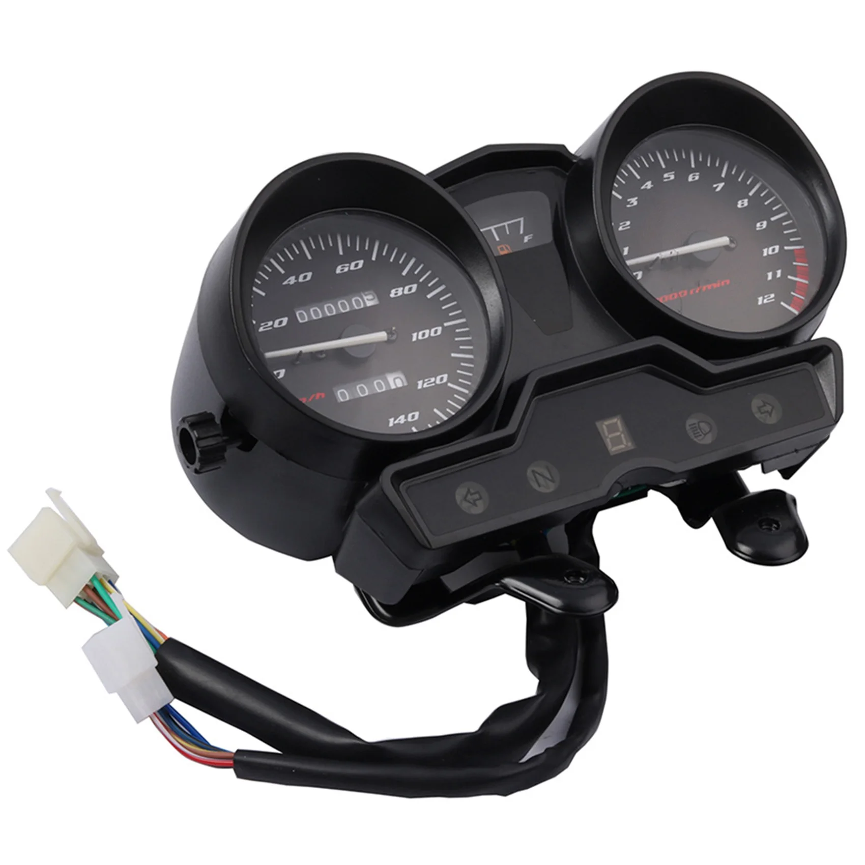 DC12V Motorcycle Tachometer Speedometer Instrument Assembly Dashboard Computer for Ybr 125