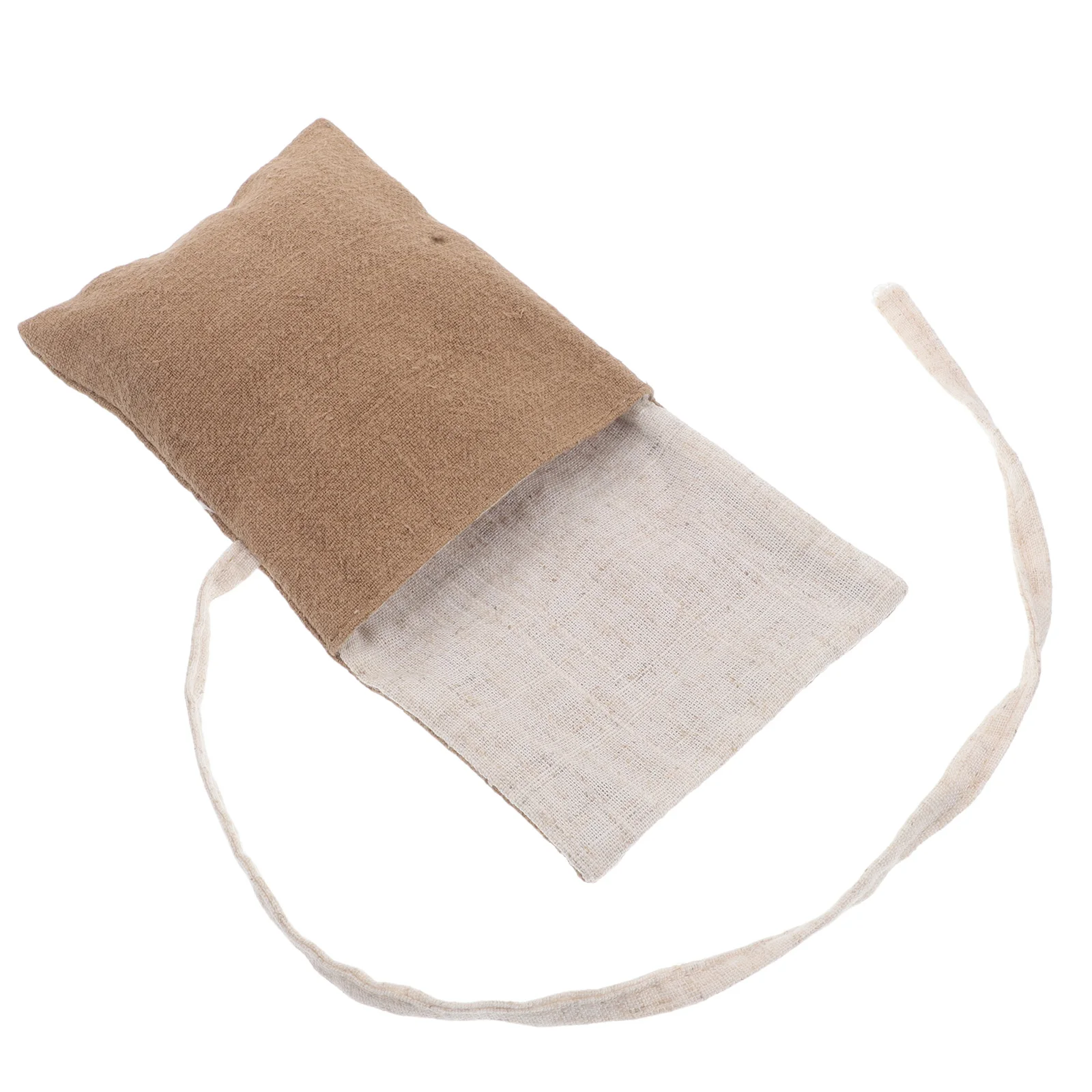 

s Cotton Linen Jewelry Bag Small Travel Pouch Light Brown Chinese Style Bracelet Storage Bags H made Anti Wear