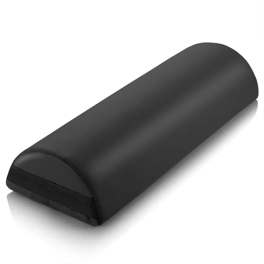 

Подушка-валик для массажного стола Jumbo Half Round Massage Table Bolster UnderKnee Pillow Pad, 26 x 9 x 4.5 дюймов, черная