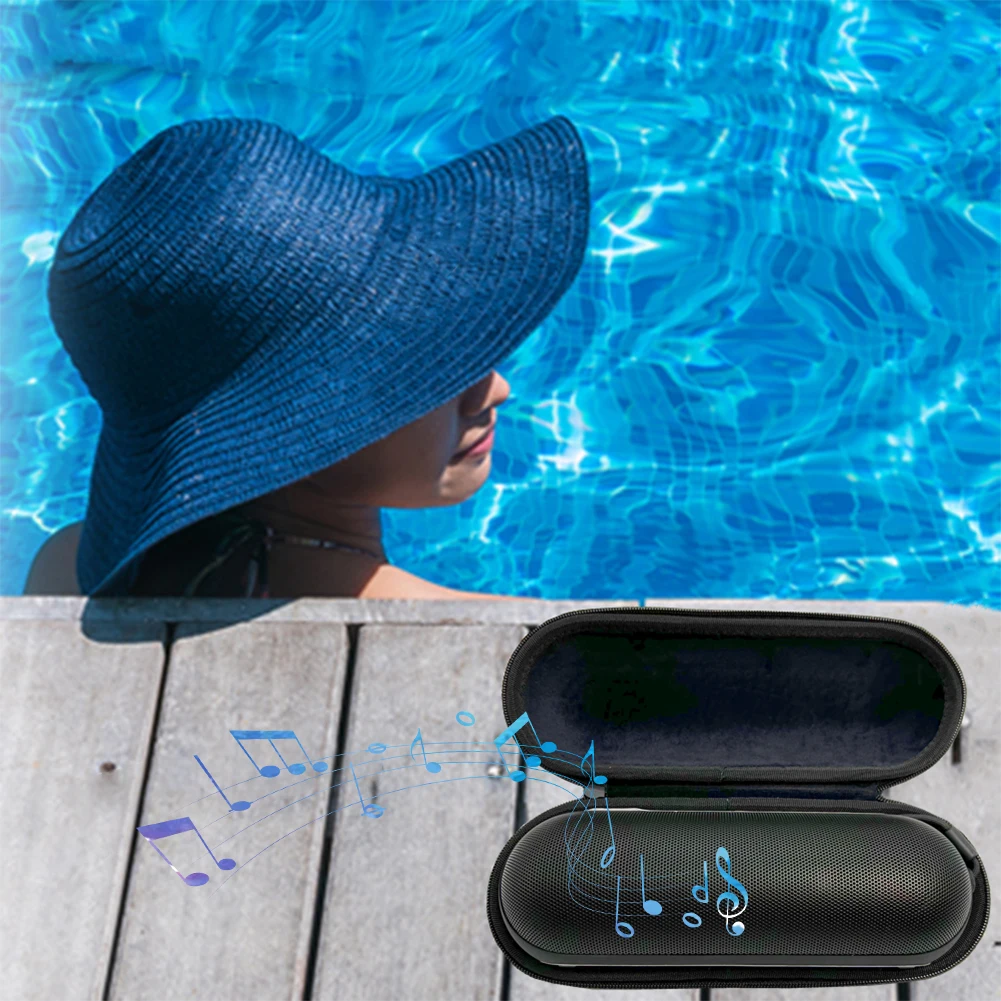 Hartschalenkoffer für Beats Pillenlautsprecher, PU, wasserdicht, tragbar, Aufbewahrungstasche, stoßfest, harte Reisetasche, Lautsprecherzubehör