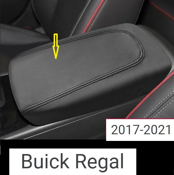 For Buick Regal 2017 2018 2019 2020 2021 Customzied Microfibre Leather Center Armrest box Cover car interior accessories