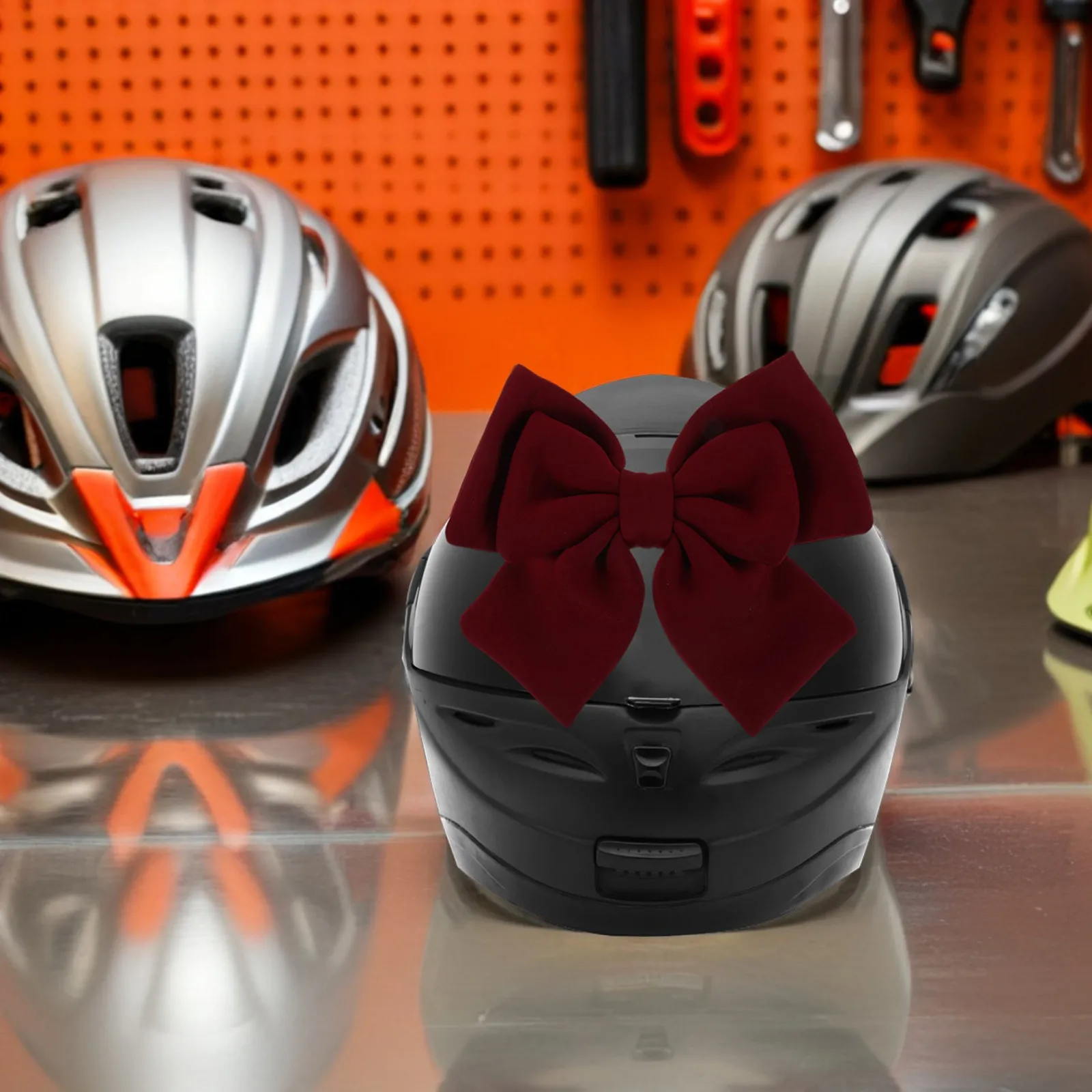 

Large Motorcycle Bow Decorative Bowknot Removable Stylish Bow for Women Bike Accessories Car Tail Decoration
