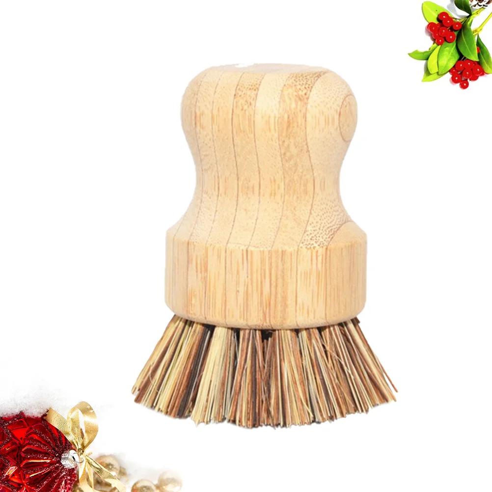 

Sisal Wok Cleaning Brush Bamboo Whisk for Oilproof Iron Pot Kitchen Cleaning Tool Household