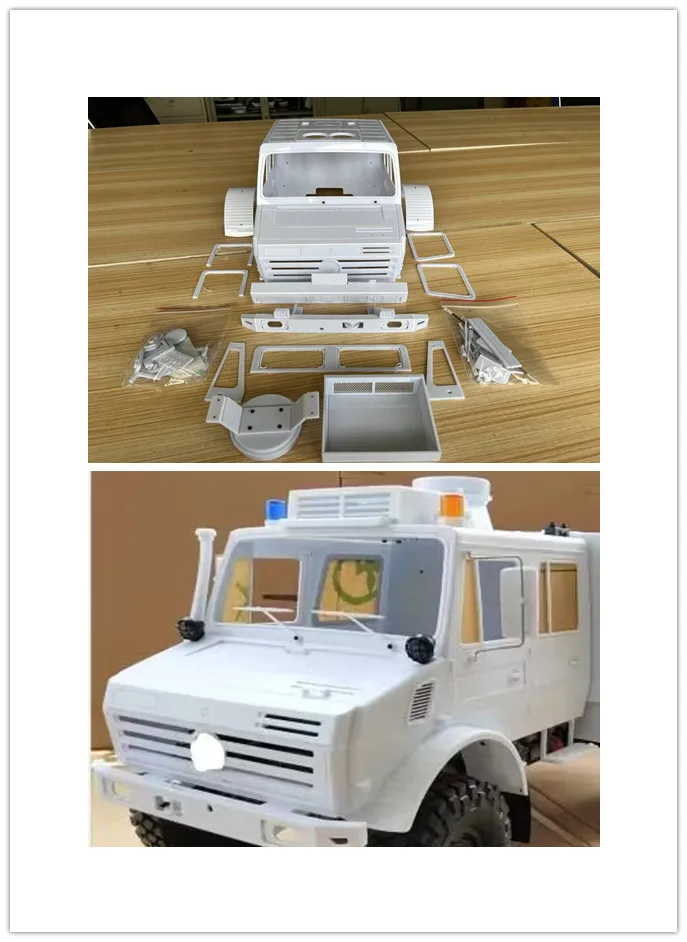 1/10 RC unimog U4000 Soft Body Fits TRX4 BRONCO BAJA1000 Land