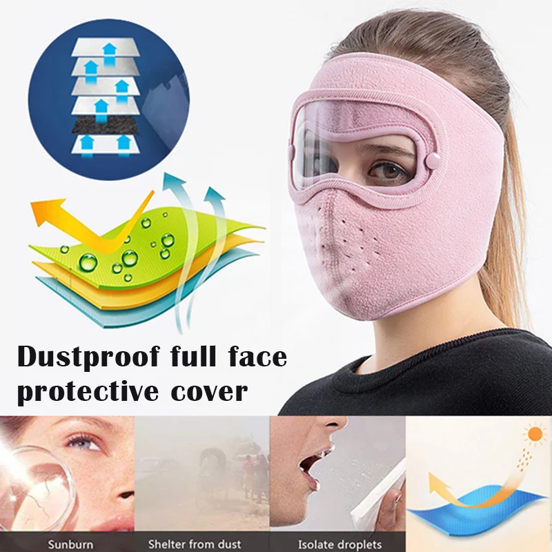 Winter Warm Face Mask Anti Dust Cycling Bicycle Mask Ski Mask for Men Women Cold Weather Outdoor Activities Windproof Mask image 5