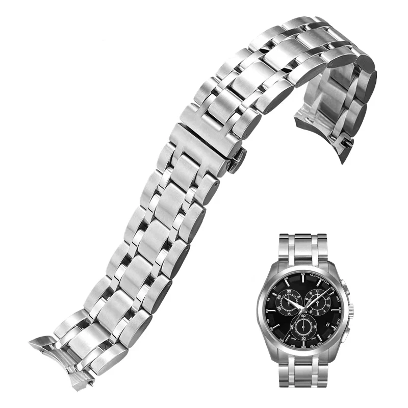 

Ремешки для часов Tissot 1853 Couturier, ремешок для часов T035410a T035407 T035428, мужской ремешок для часов из нержавеющей стали, браслет 22 мм 23 мм
