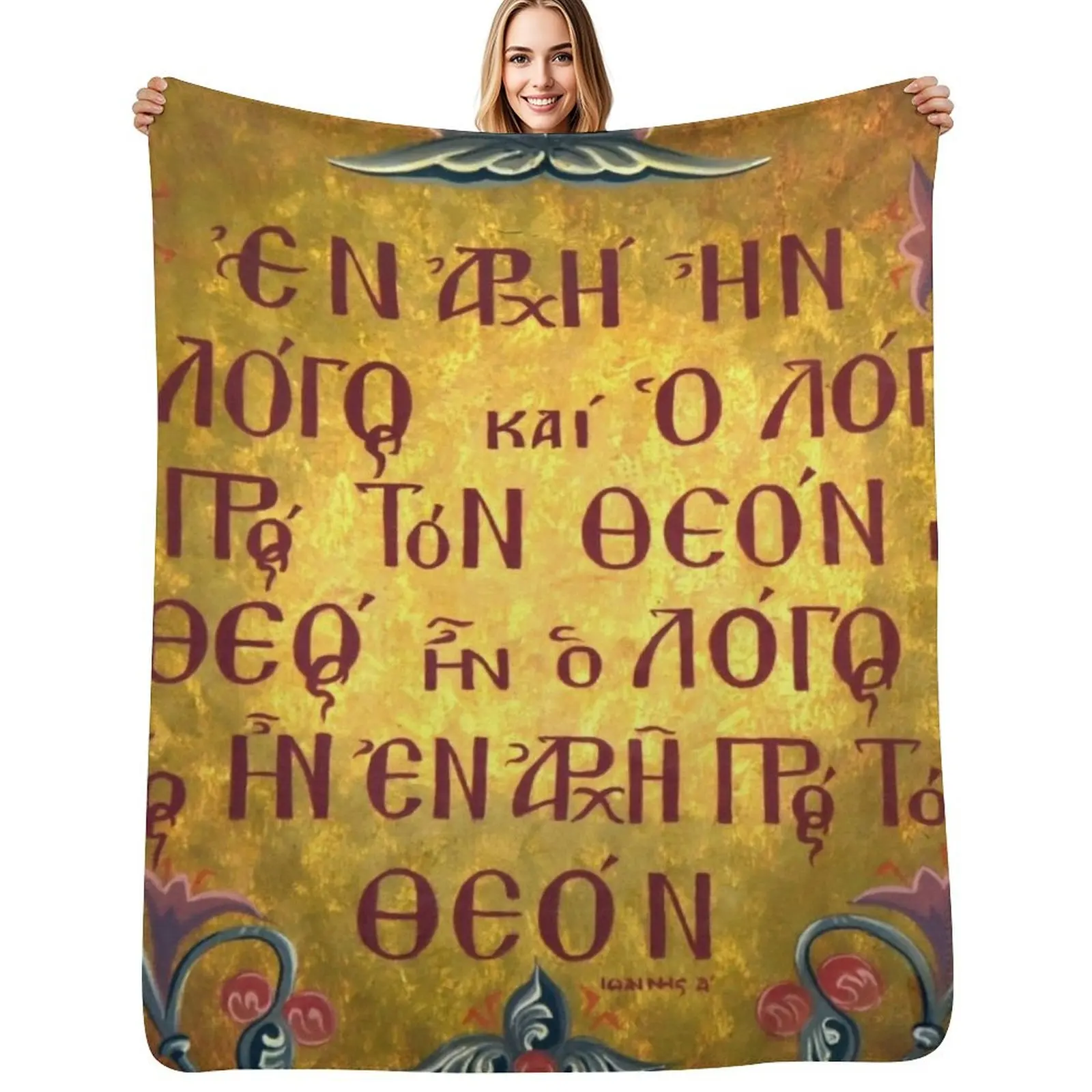 In the beginning was the Word Throw Blanket Decoratives Loose Nap manga Warm Summer Blankets