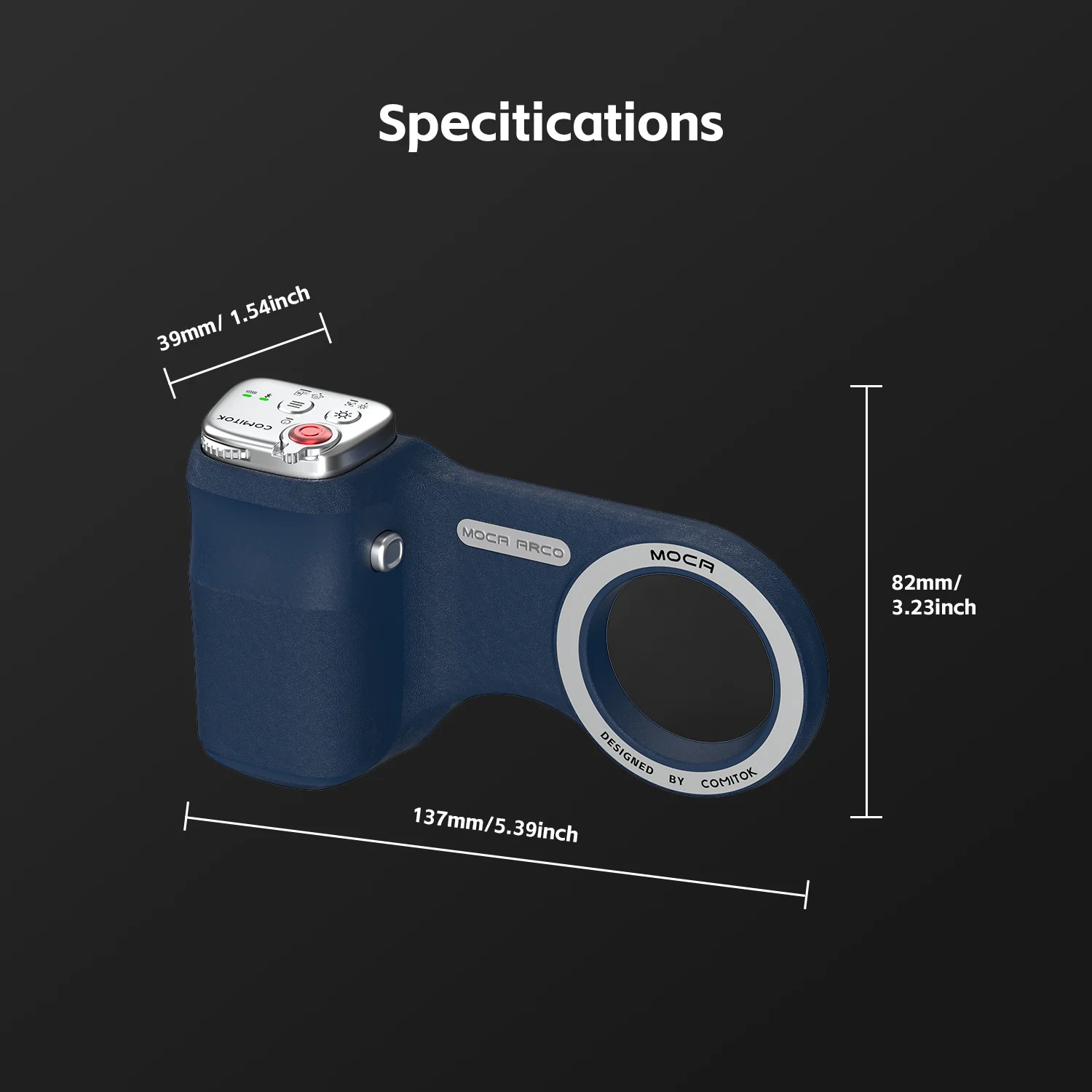 Magnetic Magsafe Camera Grip With Detachable Remote For Iphone_voghion.com