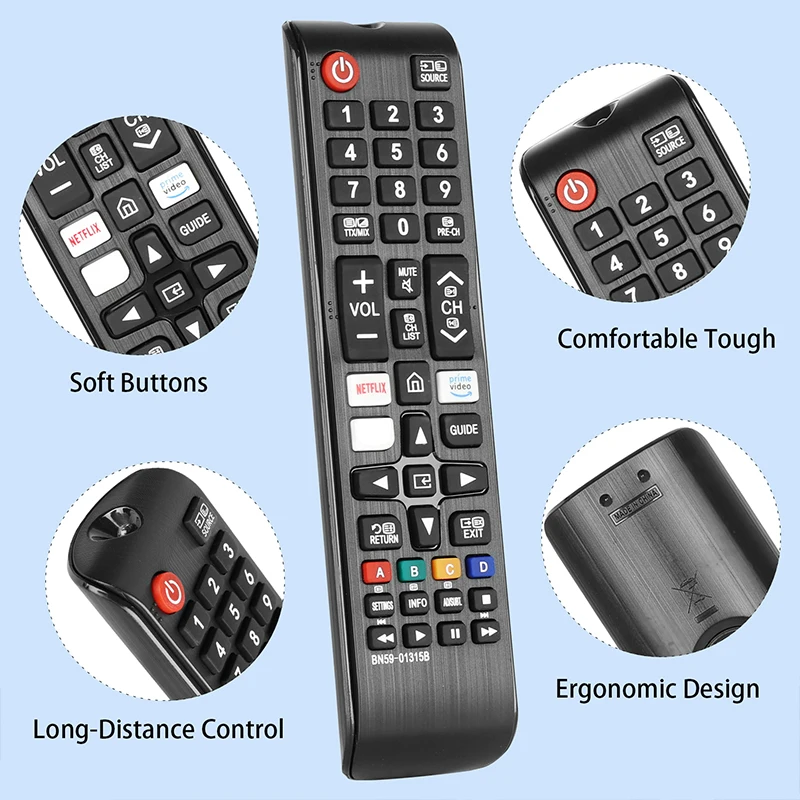 BN59-01315B Remote Control For Samsung TV QE43Q67TA TU8079 UA50TU8000 UE32N5002AK UE32T5302 UE436RU7092 UE43AU9072 UE43RU7092