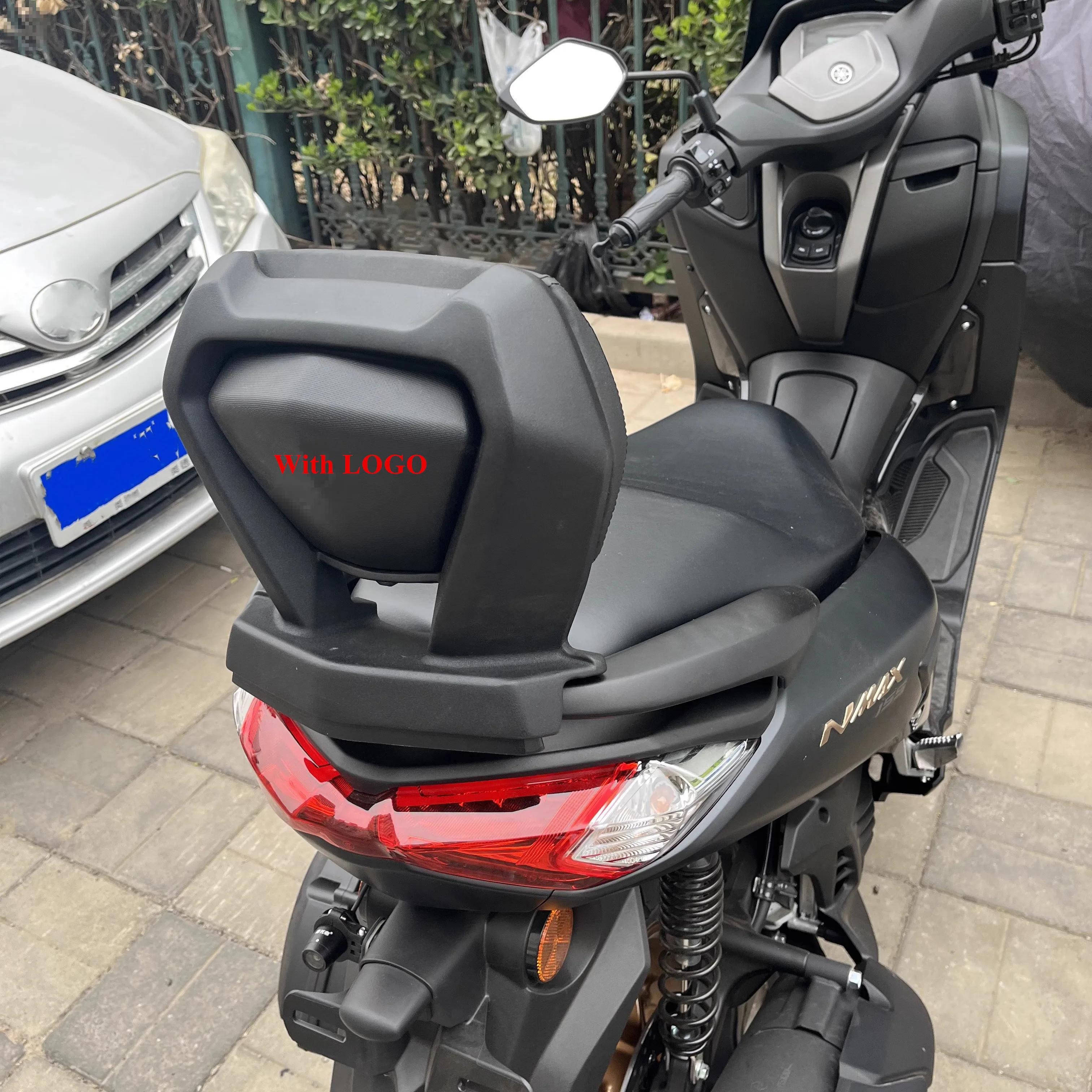 Modified motorcycle nmax155 nmax rear backrest rear seat tail top Box Carrier with Bracket cover for nmax155 nmax125 2016-2025