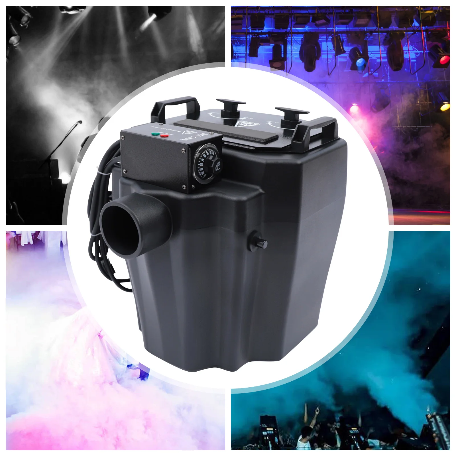 Stage Smoke Fog Machine,6000W Dry Ice Blasting Machine Ice for Parties, Weddings Party, Events, Stage Club, Disco, DJ, Halloween