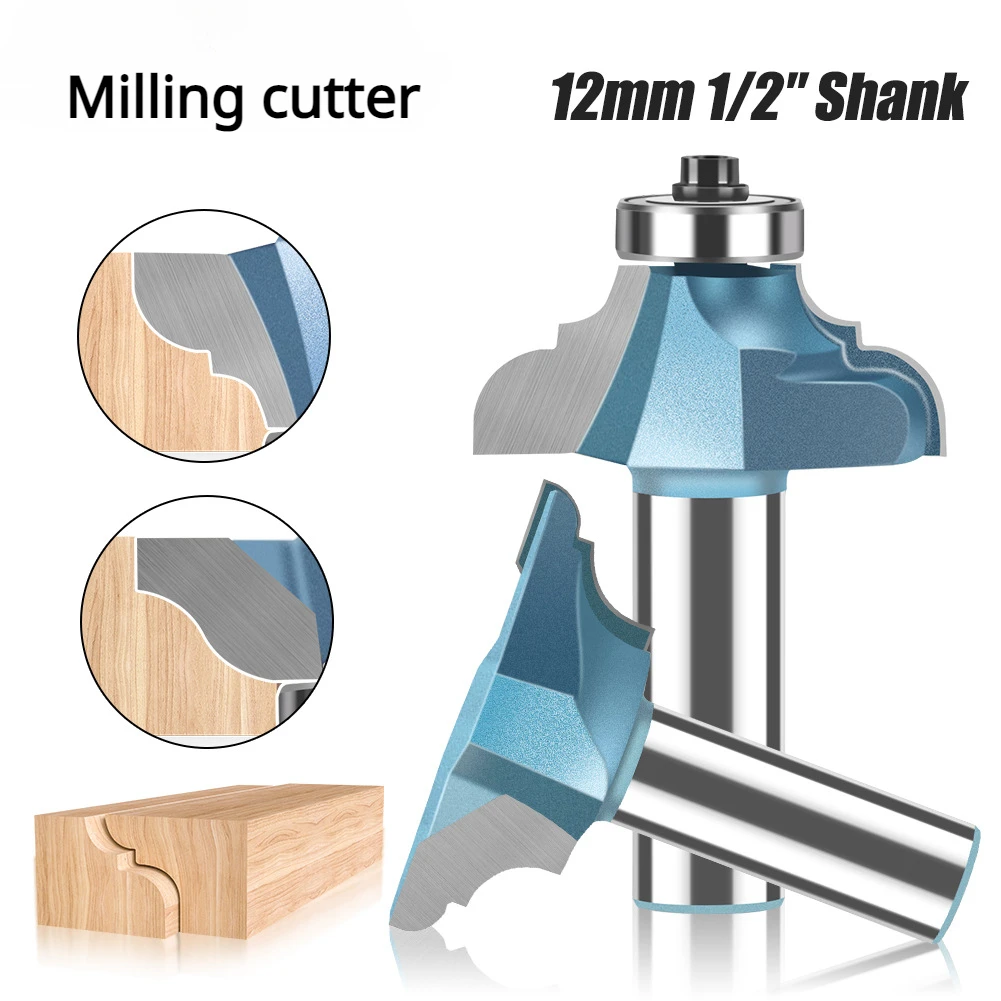 Woodworking Milling Cutter Classical Ogee Bit Tungsten Carbide Blades Double R Line Knife Cabinet Door Wooden Board Tenon Joint