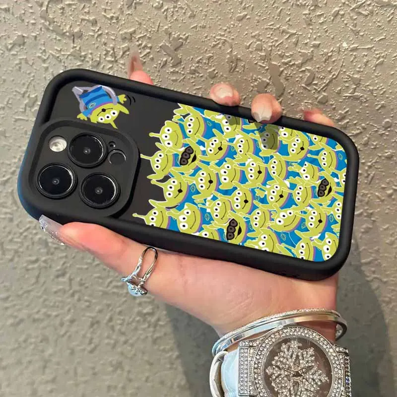 Disney toy story alienígena para apple iphone 17 17air 16 16e 15 14 13 12 mini 11 pro max olho escada caso de telefone funda capa escudo