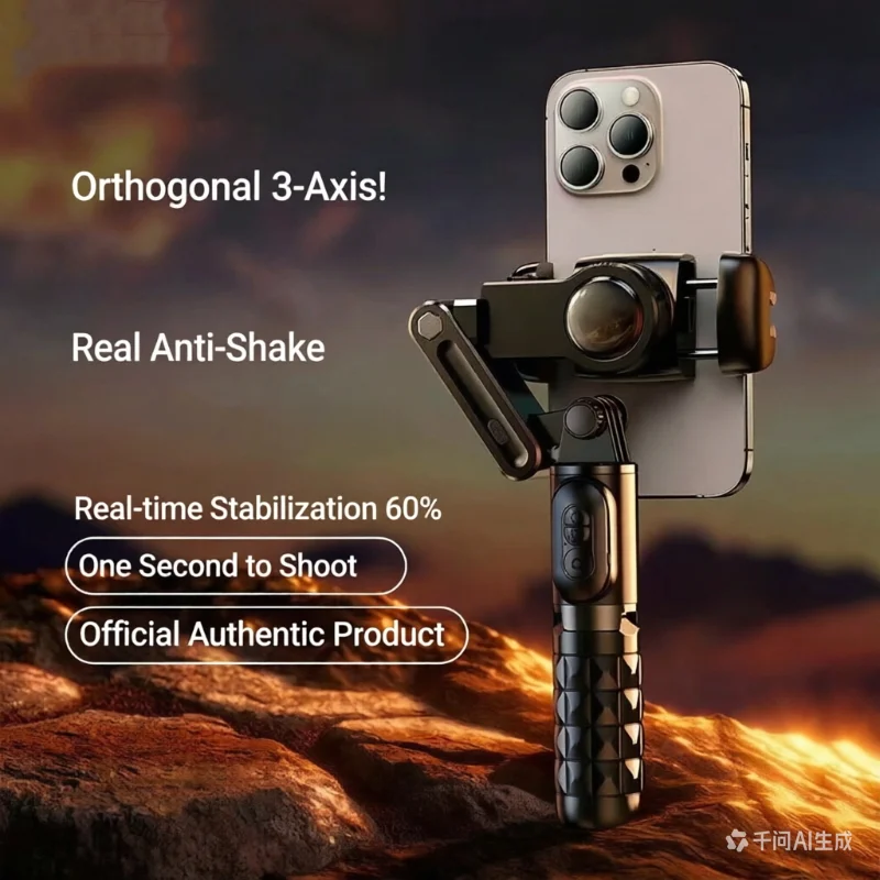 Smart Handheld Gimbal 360 Rotation Face Following shooting Smartphone Stabilizer Tripod Gimbal for Xiaomi iPhone Samsung Sony