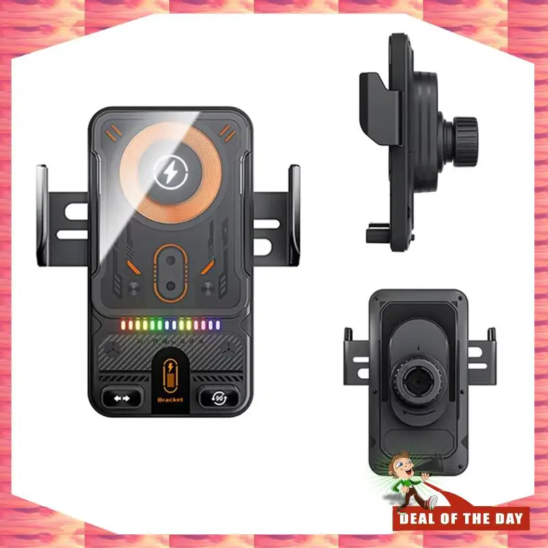 24-Hour Delivery Wireless Car Phone Holder 15W Wireless Fast Charging Infrared Induction Phone Stand Universal Transparent For I