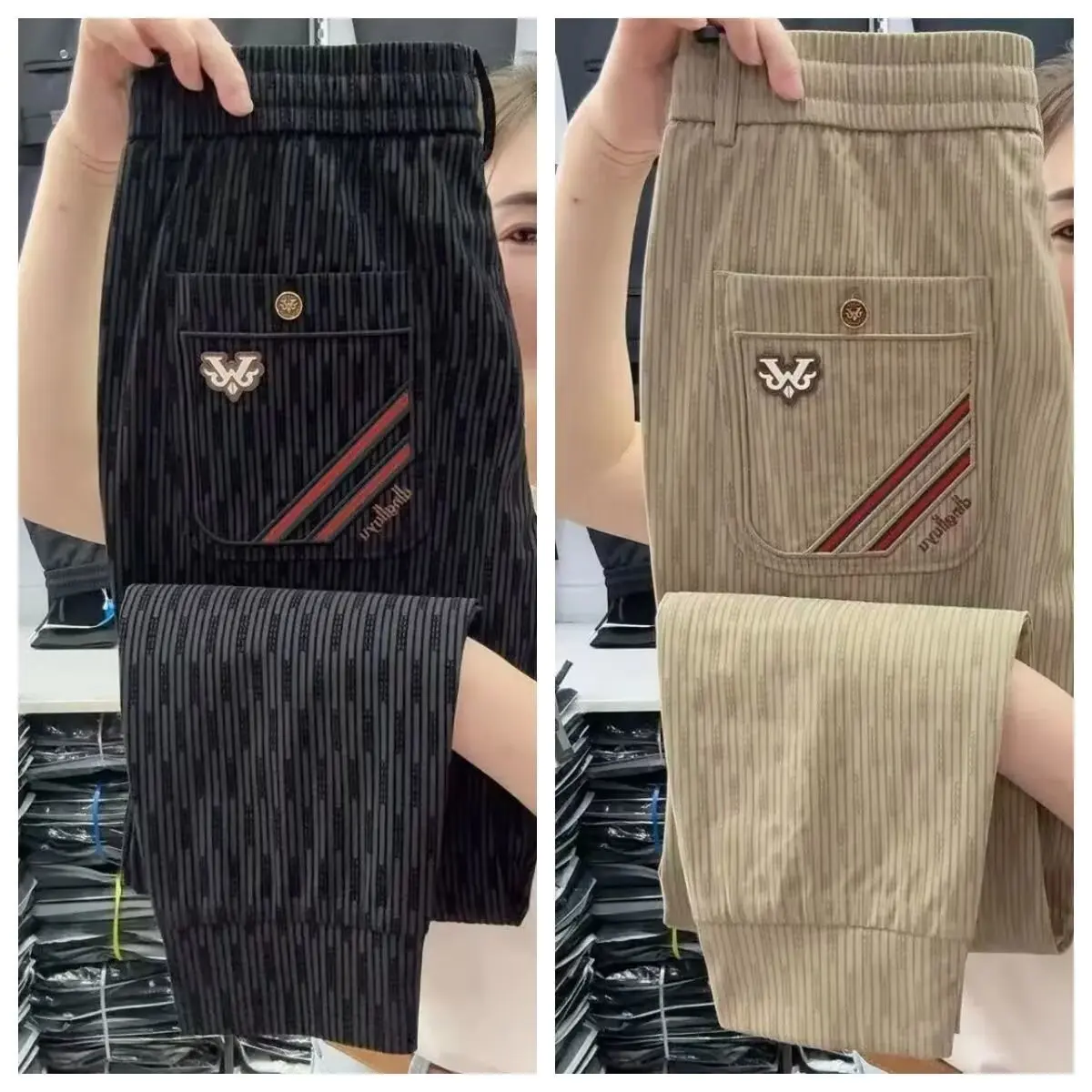 Men's Work Pants Spring Autumn Thin Wear Resistant Construction Site Auto Repair Casual Trousers Loose Fit Youthful Style