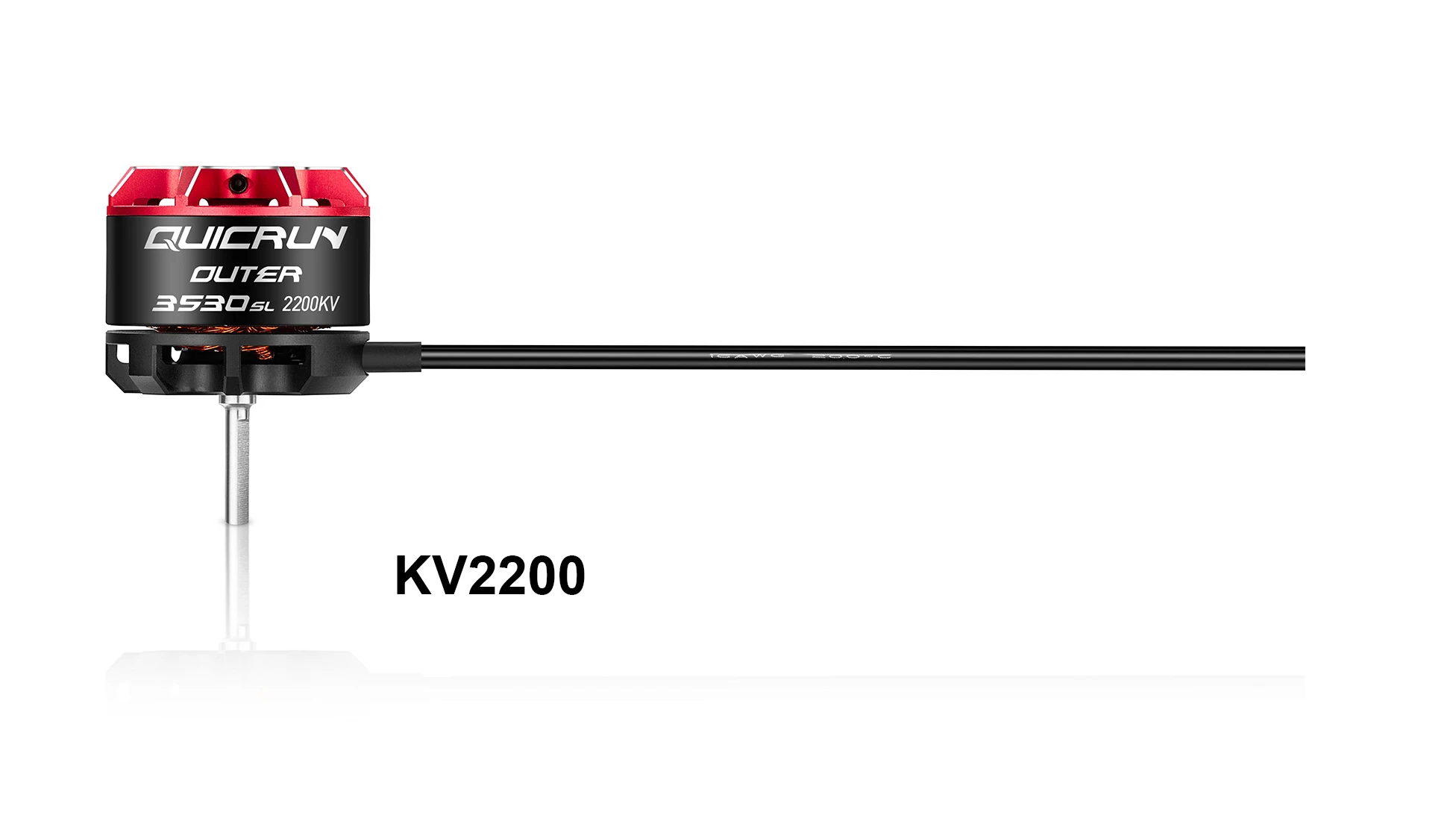 Hobbywing Quicrun WP 10BL80 2-4S 80A waterdichte ESC en buitenste 3530SL 1700KV/2200KV motor