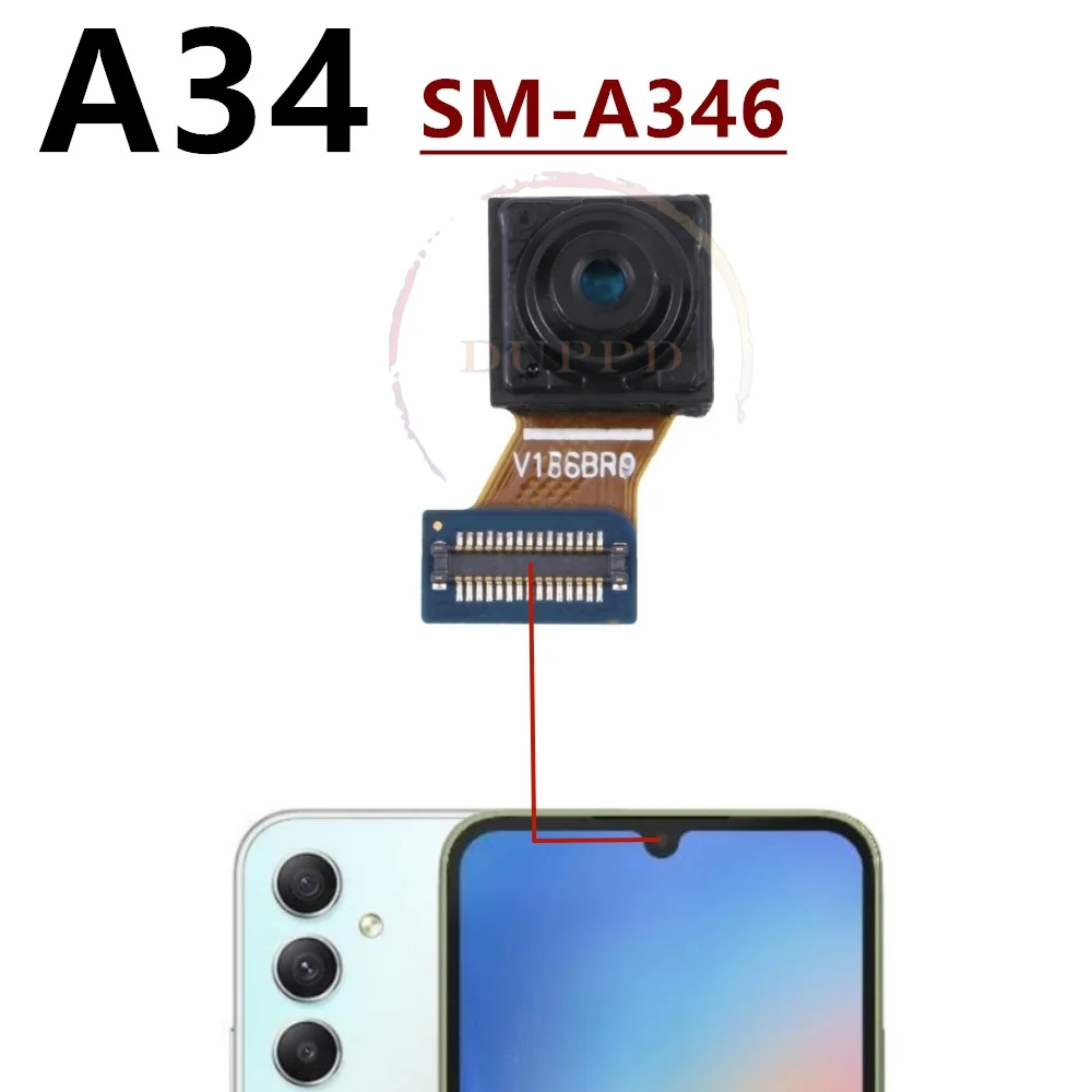 Front Camera For Samsung Galaxy A03 A04 A13 A23 A24 A33 A34 A53 A54 A73 5G Frontal Selfie Camera Module Spare Parts