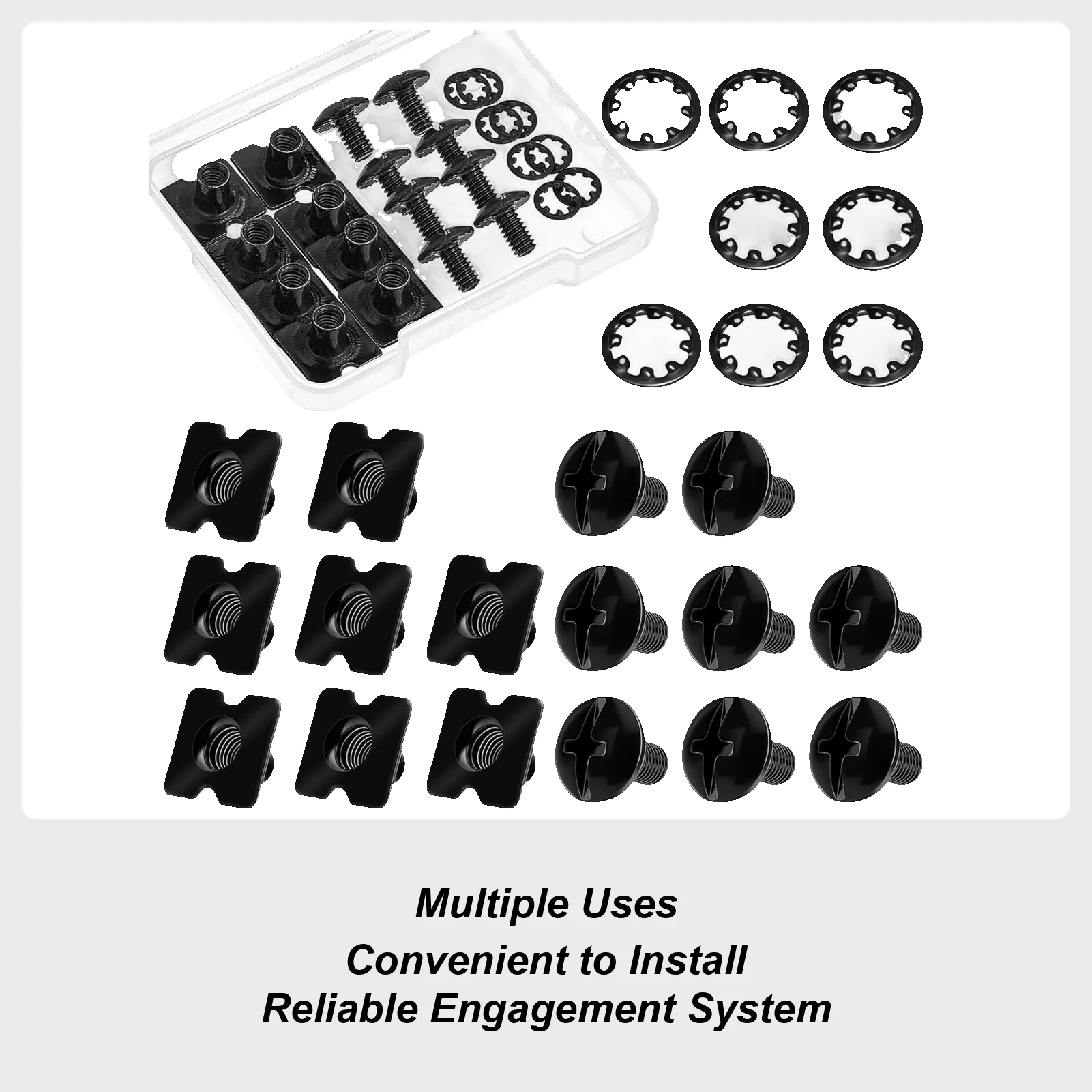

Football Gear Repair Kit, Includes Backplate Screws, Washers & Fasteners for Shoulder Pads & Helmet Straps Maintenance