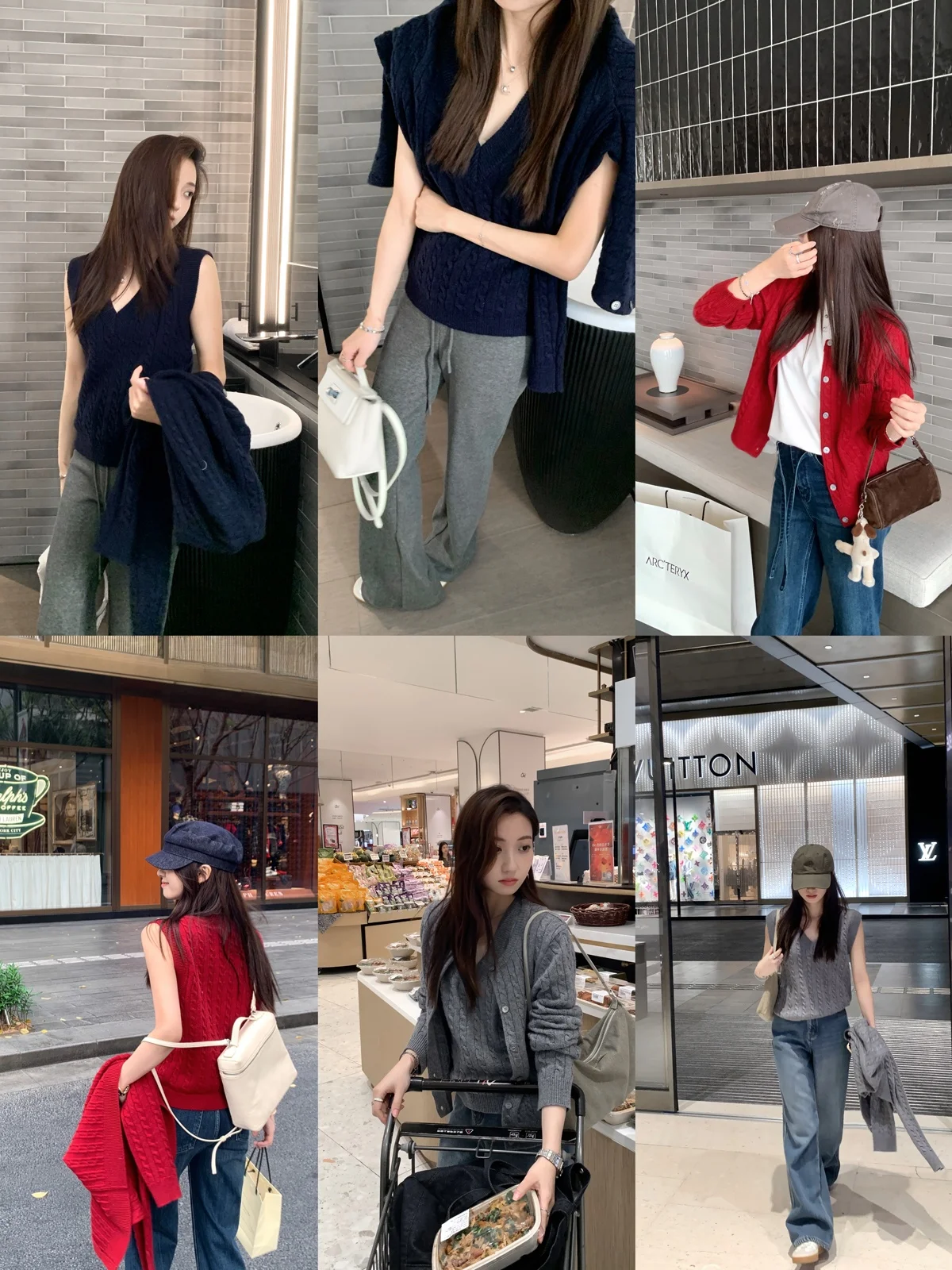 

Женский вязаный шерстяной свитер V-Ne, витой шерстяной жилет, круглый осенне-зимний комплект из двух предметов, супер мягкий кардиган