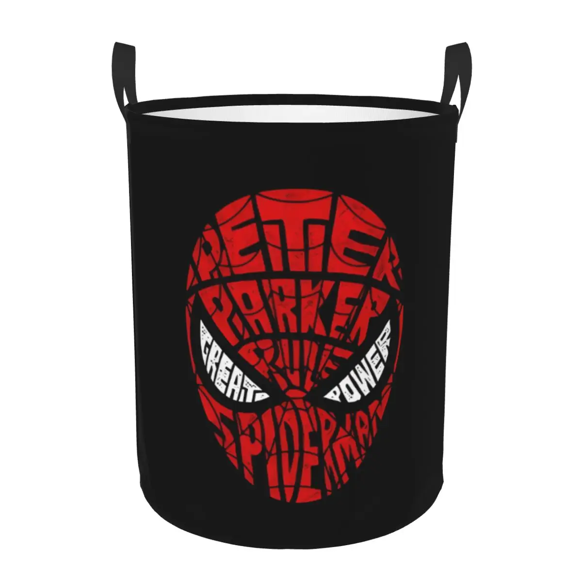 

Custom Spider Man Laundry Hamper Large Clothes Storage Basket Superhero Anime Toys Bin Organizer for Kids