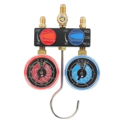 HS-M01 Refrigerant Diagnose Manifold Gauge G1/4 Condition Manometer Pressure Gauge Refrigeration Tools For R22/R1234yf