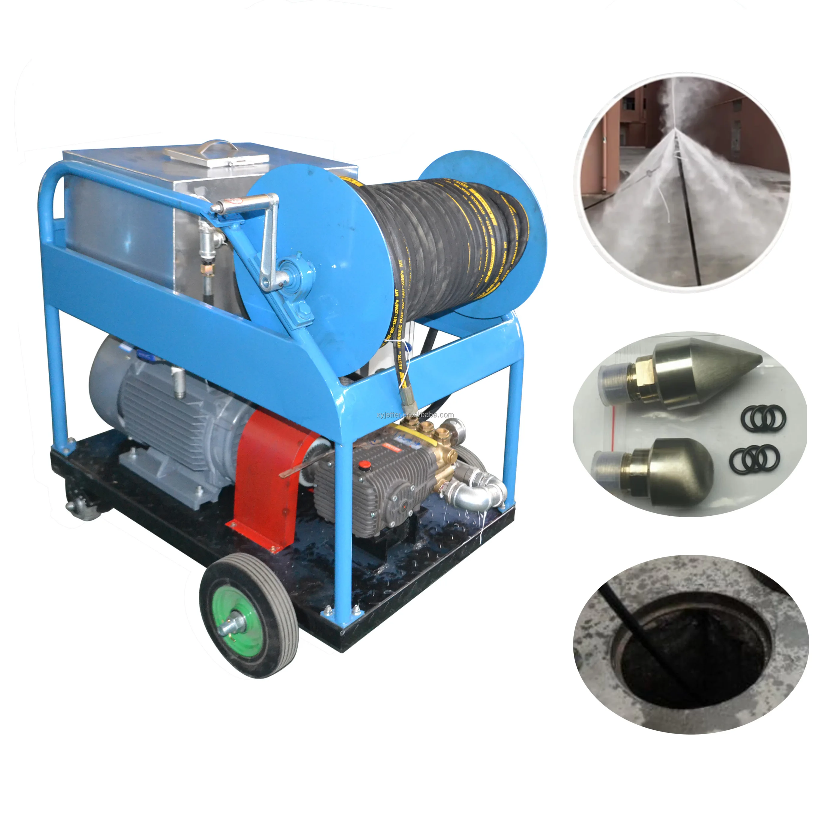 Industrial Pipe Drain Cleaner Mobile Workshop‑grade Drain Auger Electric Sewer Snake for On‑site Pipeline Clearing Work