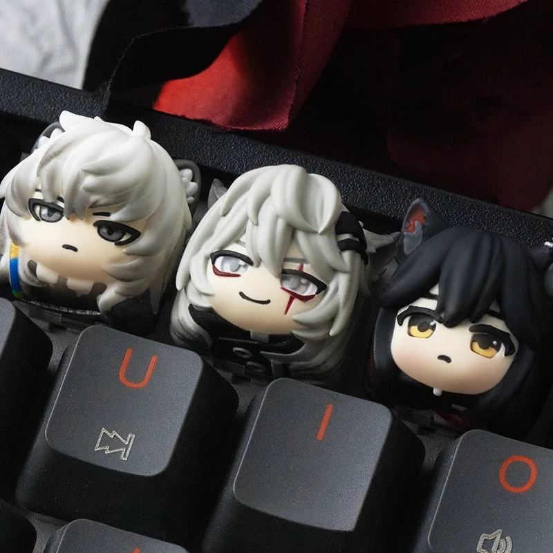 

Arknights Theme 3D Resin Keycap Single Personalized Lappland SilverAsh Texas Game Characters Keycaps for Mechanical Keyboard