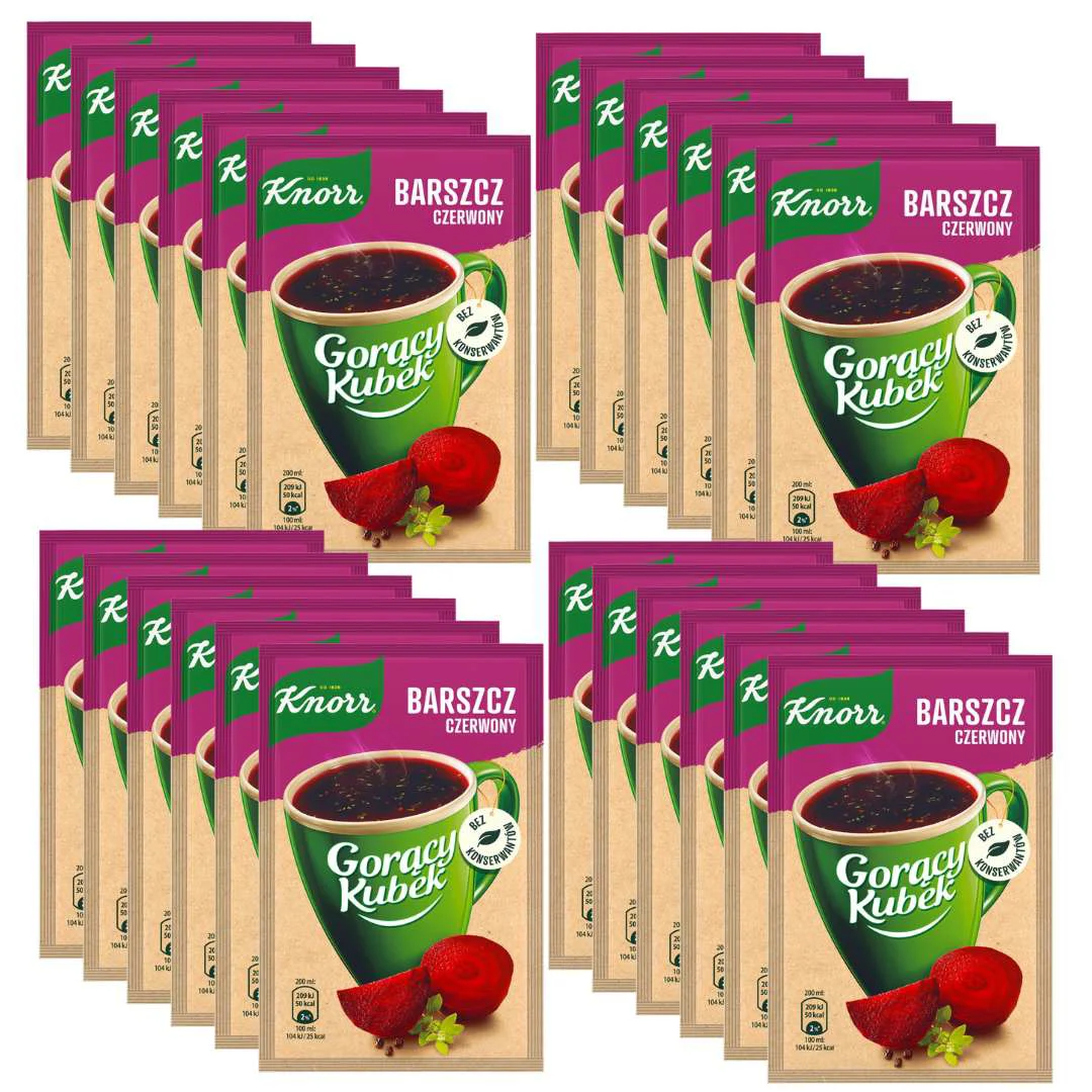 Knorr Hot Red Borscht Becher 14 G x 24 Stück