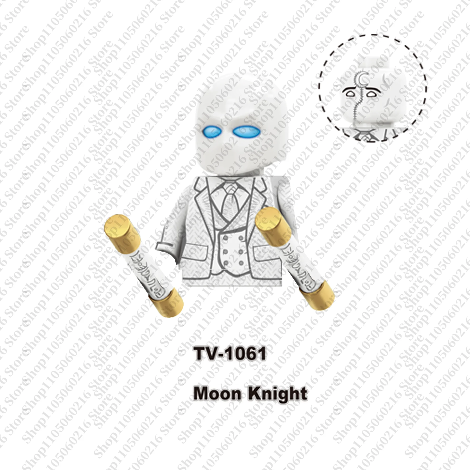 Marvel bloque de construcción caliente minifigura juguetes de ladrillo Moon Knight Venom Invincible juguetes de bloques para niños regalos de navidad de vacaciones