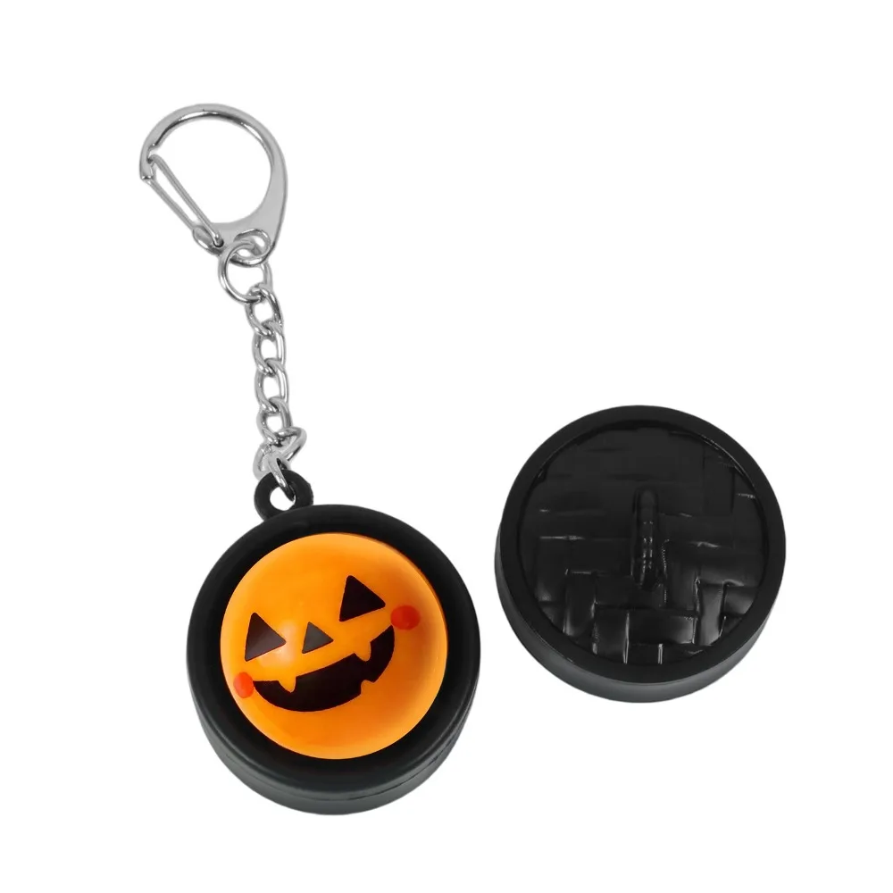 3D Printed Halloween Steamer Fidget Keychain Removable Lid Click Sound Pumpkin Sound Light Click Keychain Round Plastic