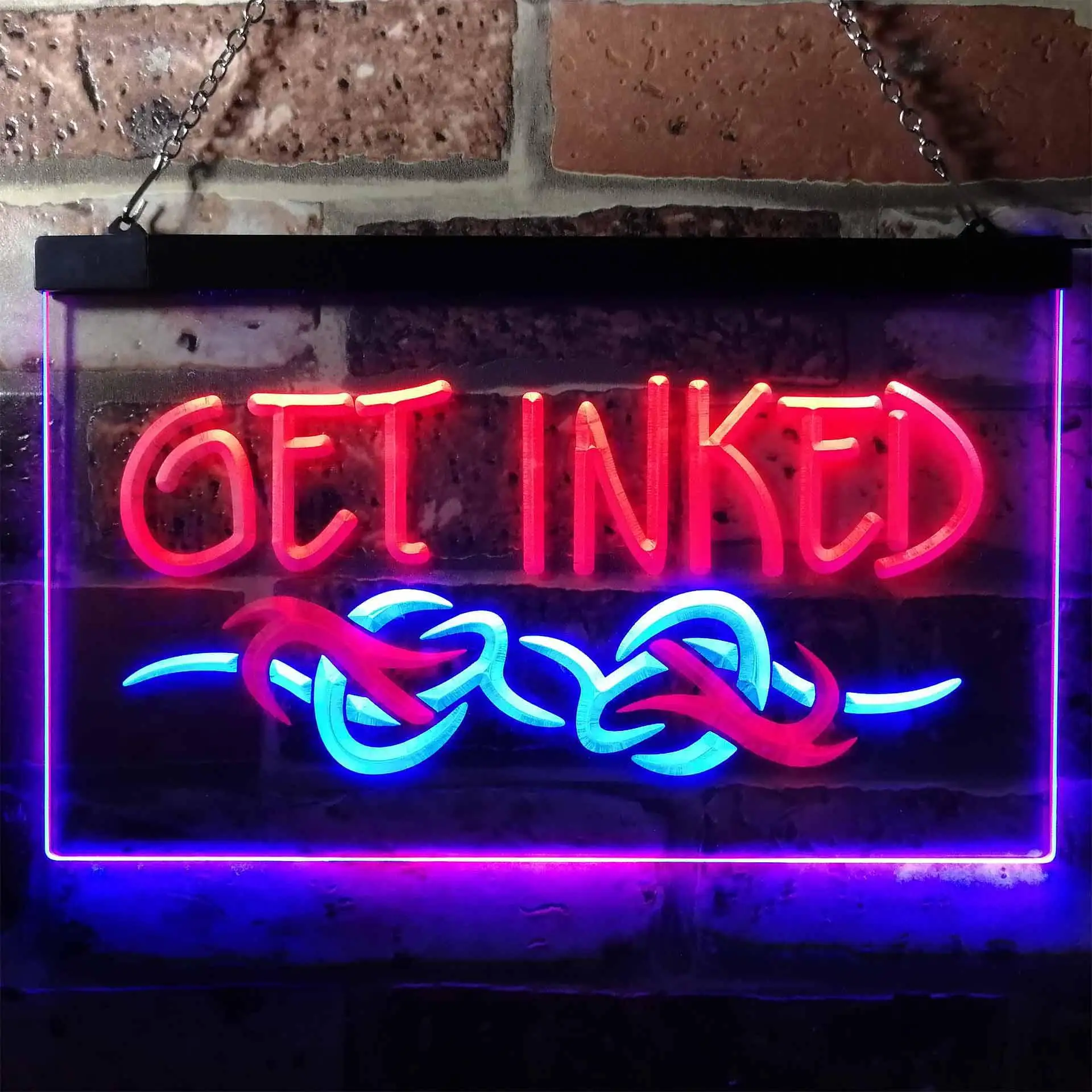 

Get Inked. Tattoo Dual Color Led Neon Sign st6-i0316
