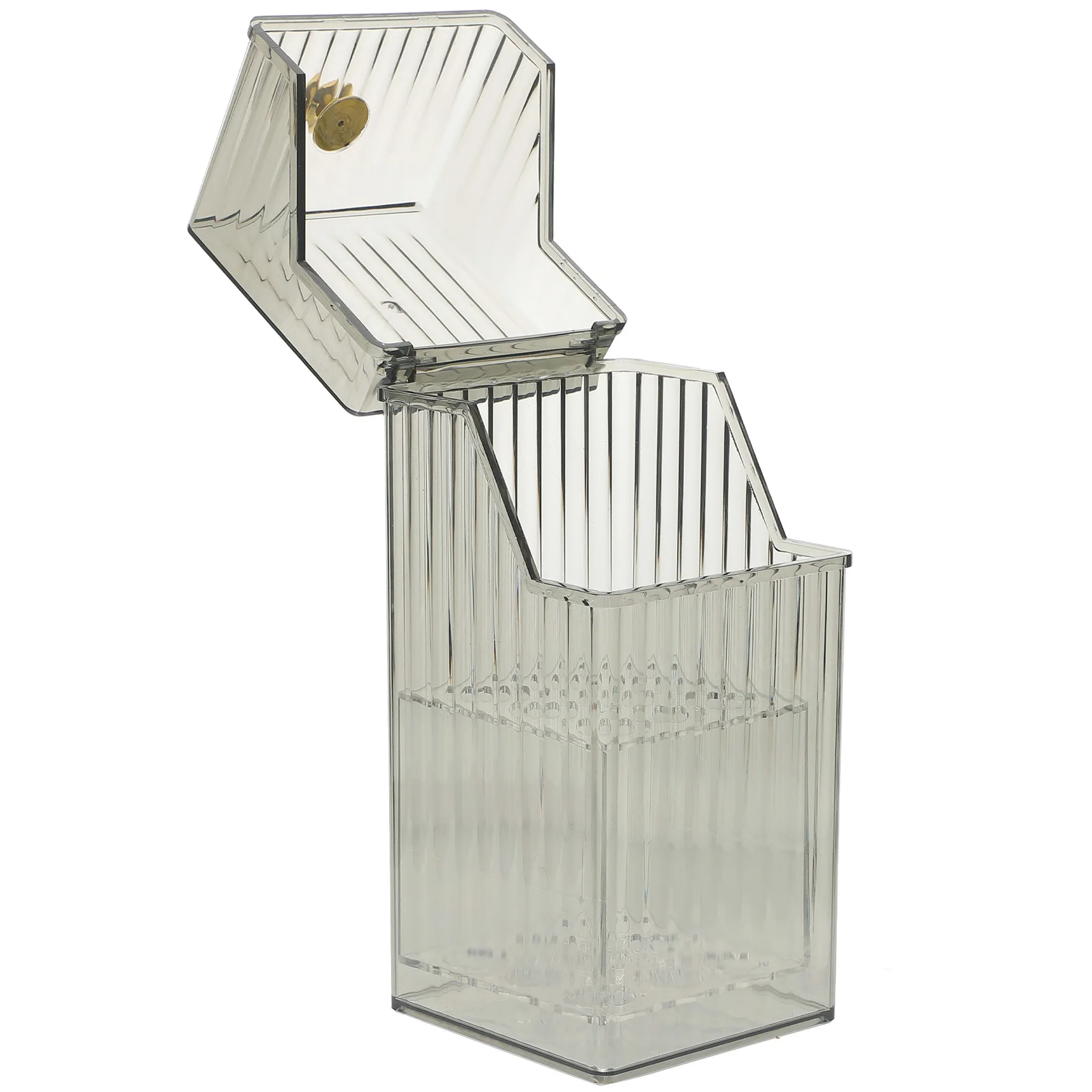 حامل فرش المكياج بسعة 360 مل، منظم أنيق لتخزين مستحضرات التجميل والفرش والأقلام وملمع الشفاه والماسكارا على طاولة الزينة