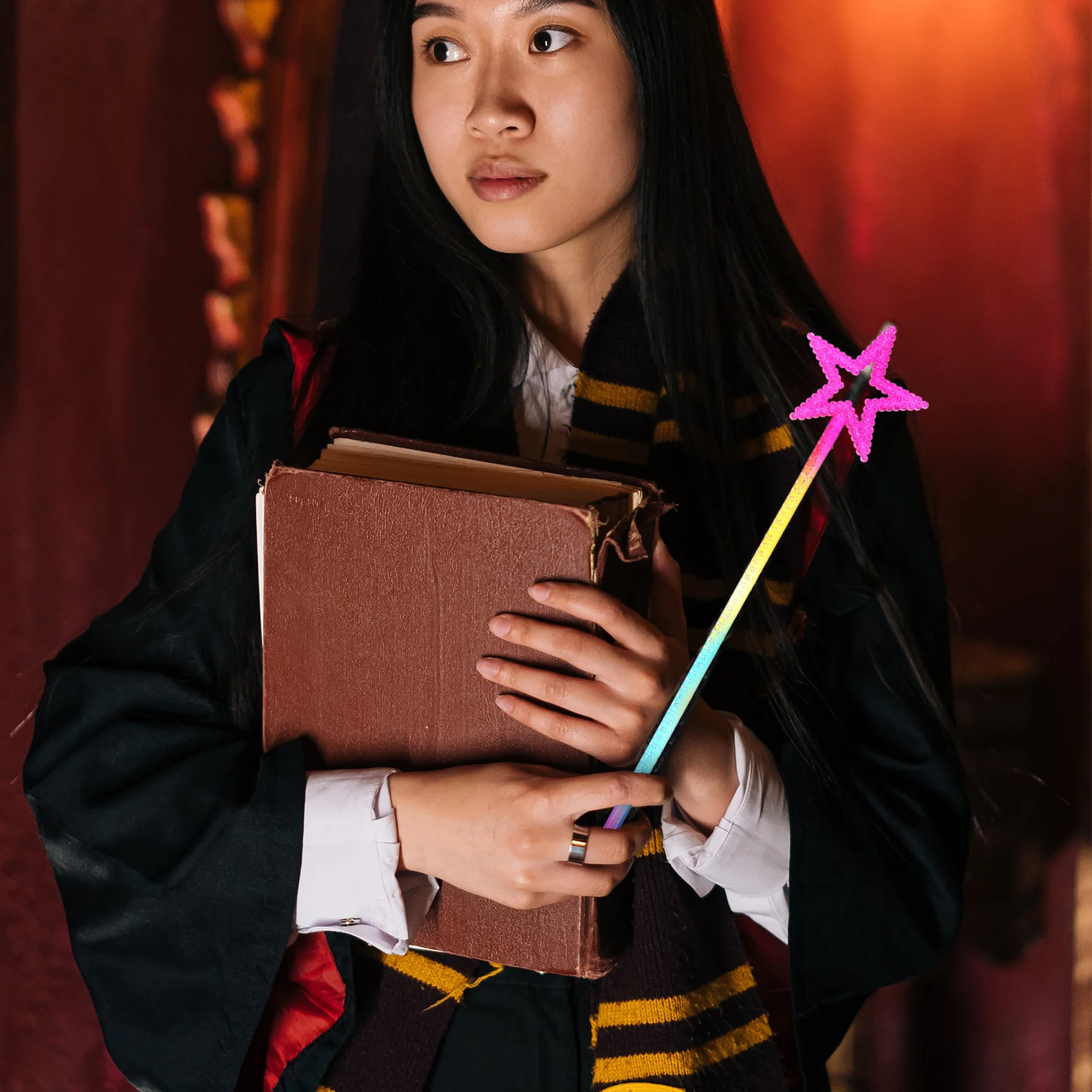 3Pcs Star Wands Fairy Wands Colorful Party Props Kids Role Play Costume Accessories Girls Celebration Supplies