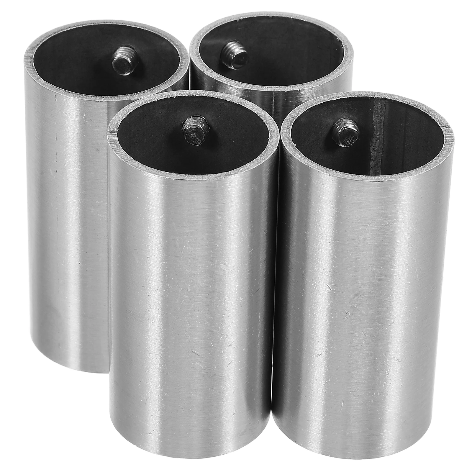 

4Pcs Stainless Steel Pipe Fitting Straight Connector Handrail Railing Tube Durable Reliable Connection Easy to Use