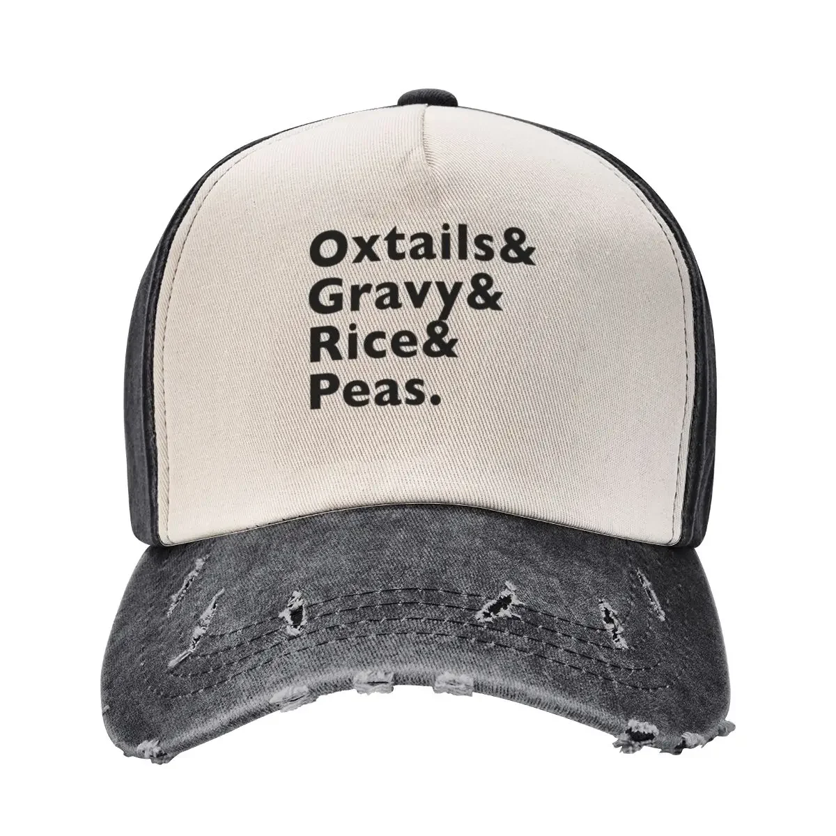 Jamaican Oxtails & Gravy Rice and Peas Baseball Cap Designer Hat hiking hat Golf Wear Sun Hat For Children Mens Caps Women's