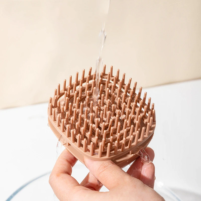 Shampoo and Scalp Massage Brush For Hair Cleansing, Dandruff Control, and Scalp Exfoliation in Home and Salon Use