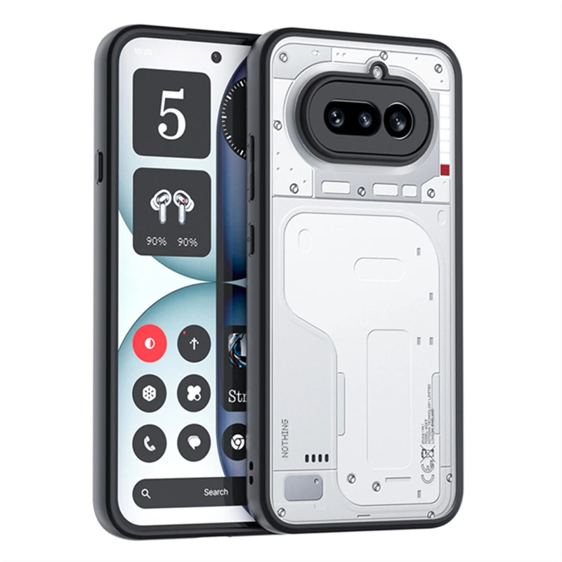

Matte Transparent Case for Nothing Phone 4a Pro 3a Lite Shockproof Acrylic Silicone Back Cover Fashion Bumper Shell