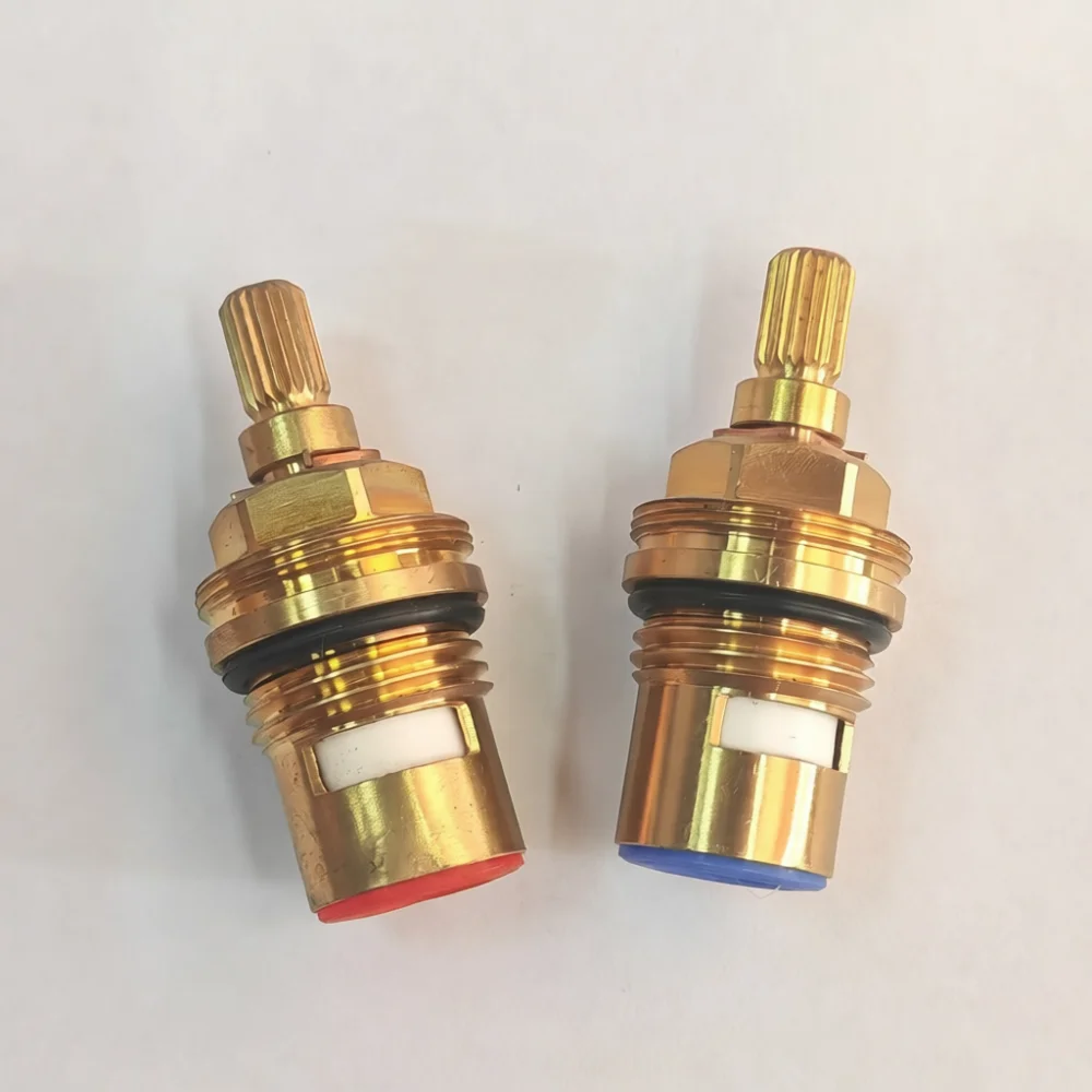 Reliable Brass Ceramic Valve Core Replacement For Water Tap Angle Valve Washing Machine Quick Open Plumbing Fix Fittings